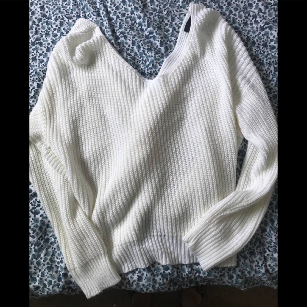 F21 knot back sweater